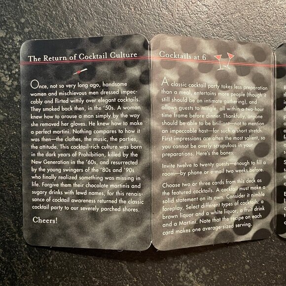 "The Cocktail Hour: 50 Classic Recipes," by B. Harrison, 2001 Box Set - Picture 9 of 10